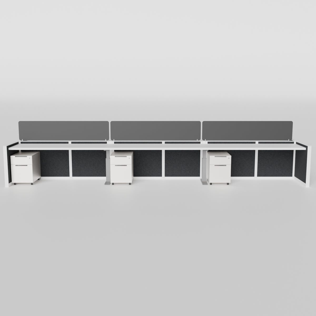 Panel Open Benching - Set of 2