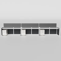 Panel Open Benching - Set of 10 - 65" / Black