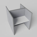 Steelcase Avenir Fabric Panel Workstation - Straight - Set of 2 - Gray Frame / Gray Panel / 53" / 48W x 30D