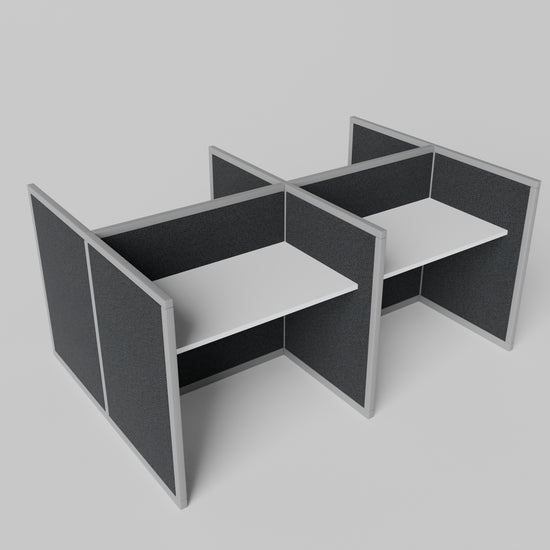 Steelcase Avenir Fabric Panel Workstation - Straight - Set of 4