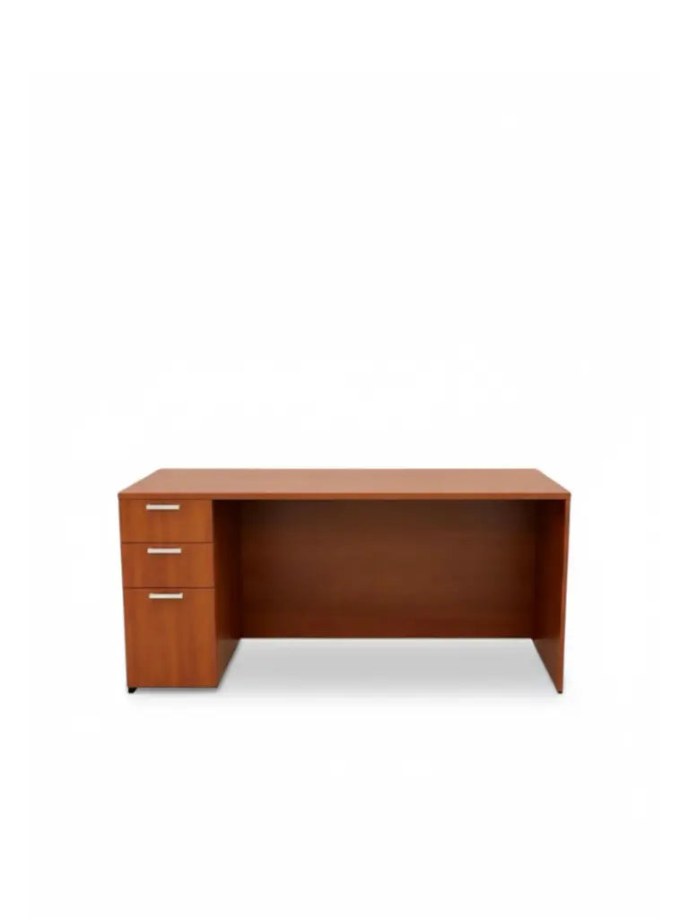 Eltru - Cherryline Single Pedestal Desk - 65"
