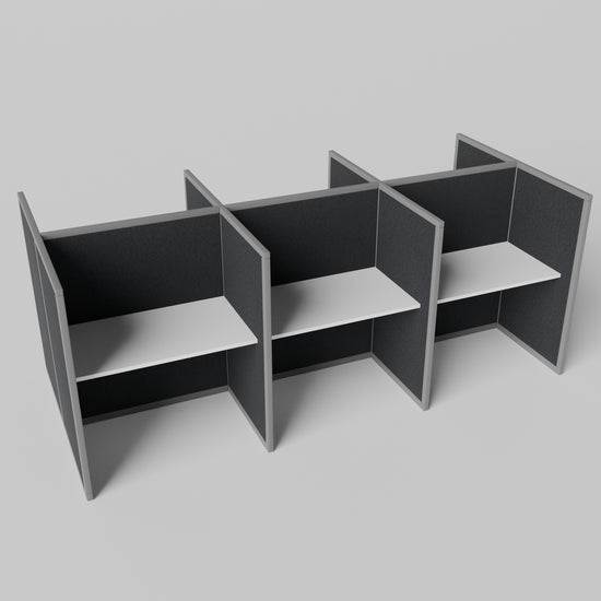 Steelcase Avenir Fabric Panel Workstation - Straight - Set of 6