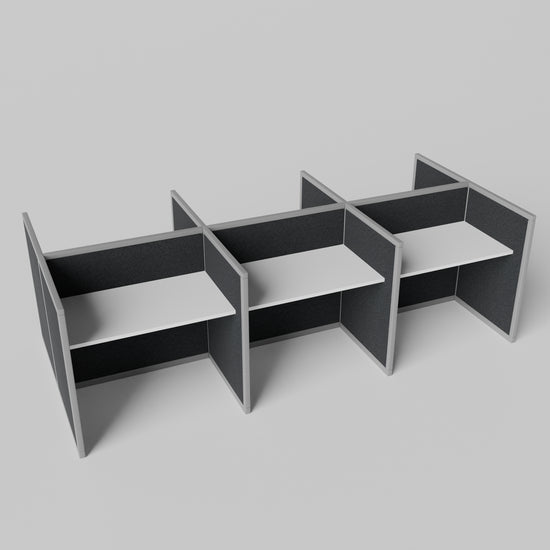 Steelcase Avenir Fabric Panel Workstation - Straight - Set of 6