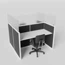 eLtru Fabric Cubicles — Straight Workstation