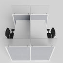eLtru Fabric Cubicles — Straight Workstation