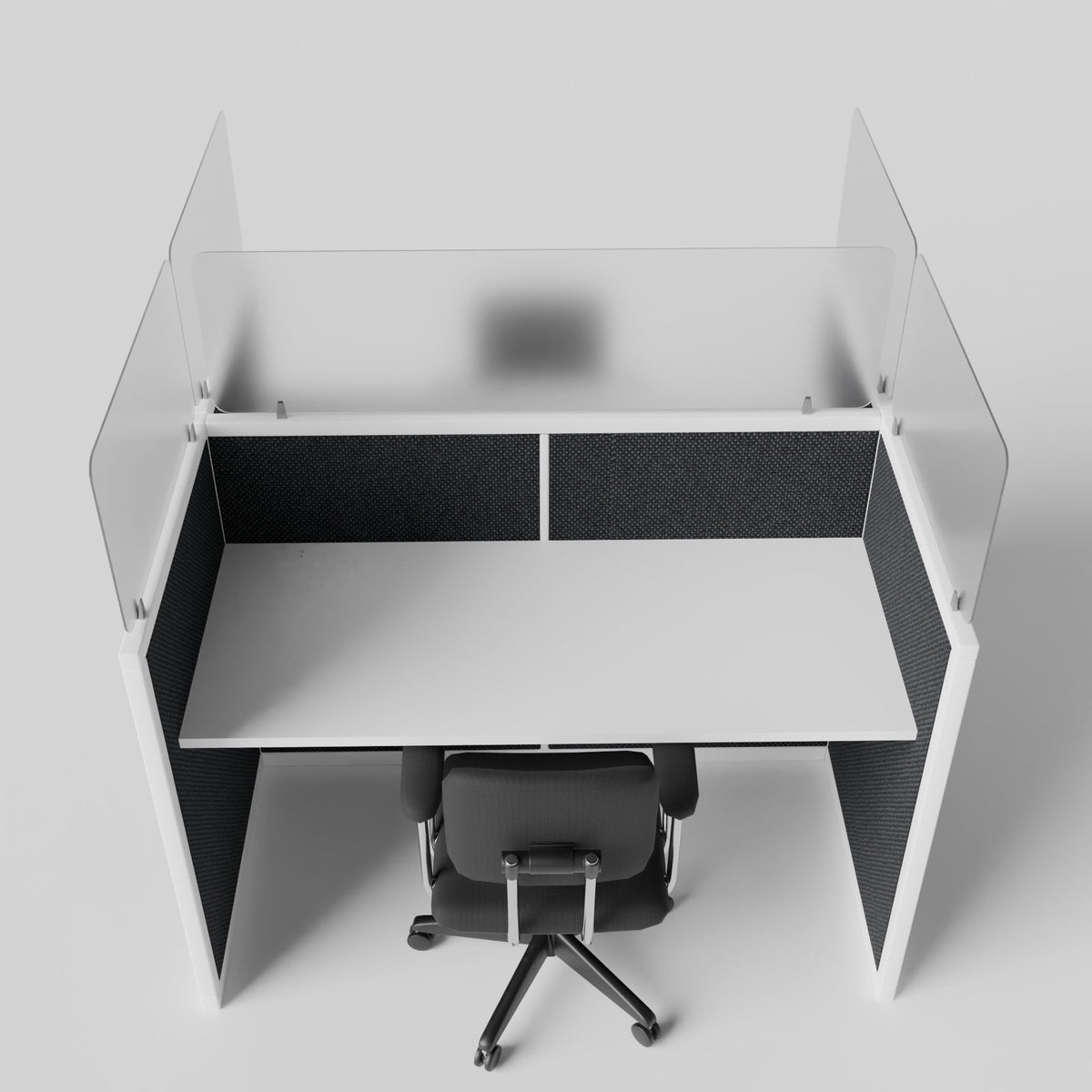 eLtru Fabric Cubicles — Straight Workstation
