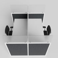 eLtru Fabric Cubicles — Straight Workstation