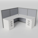 L-Shaped — Steelcase Avenir fabric system example