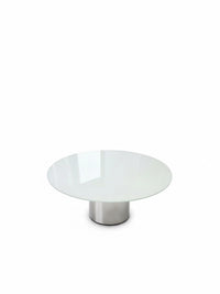 Eltru - Drum Pedestal Glass Lounge Table