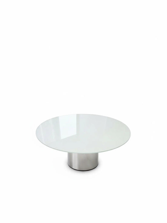 Eltru - Drum Pedestal Glass Lounge Table